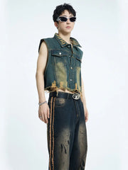 【23s September.】Mud Denim Vest ArtsKoreanMan