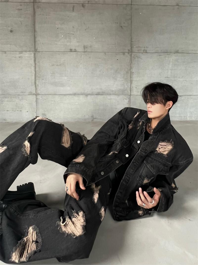 【24s Nov.】Washed Distressed Denim Jacket ArtsKoreanMan