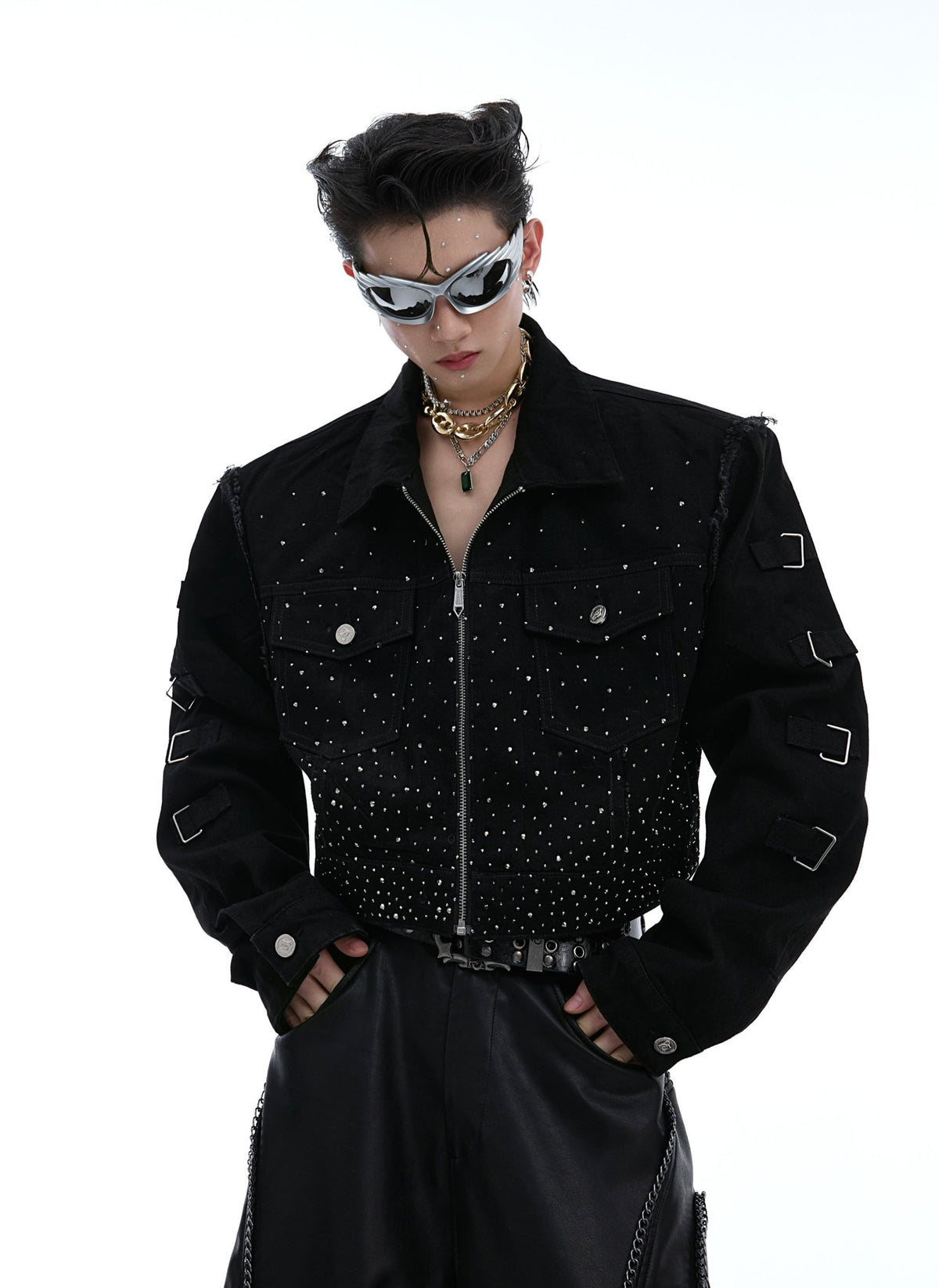 【24s Aug.】Flash Diamond Gradient Pioneer Gorgeous Short Jacket ArtsKoreanMan