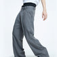 【23s September.】Double Layer High Waist Relaxed Pants -M