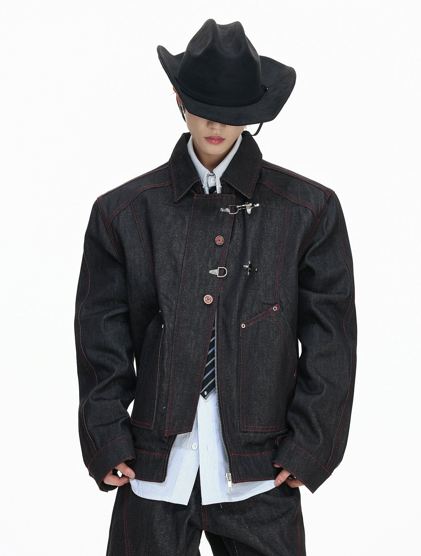 【26s Feb.】14.5oz Raw Selvedge Black Slight Flare Denim Pants