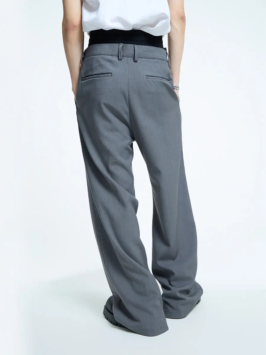 【23s September.】Double Layer High Waist Relaxed Pants ArtsKoreanMan