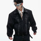 "Ink Vine" embroidered jacket, layered look design, new Chinese style, unisex style, large size, Fall/Winter 2025 new trendy jacket.