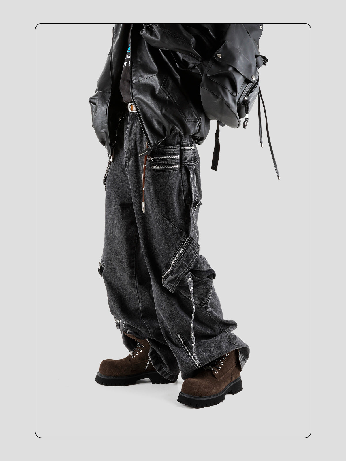 Brown Plush Cowhide Martin Boots