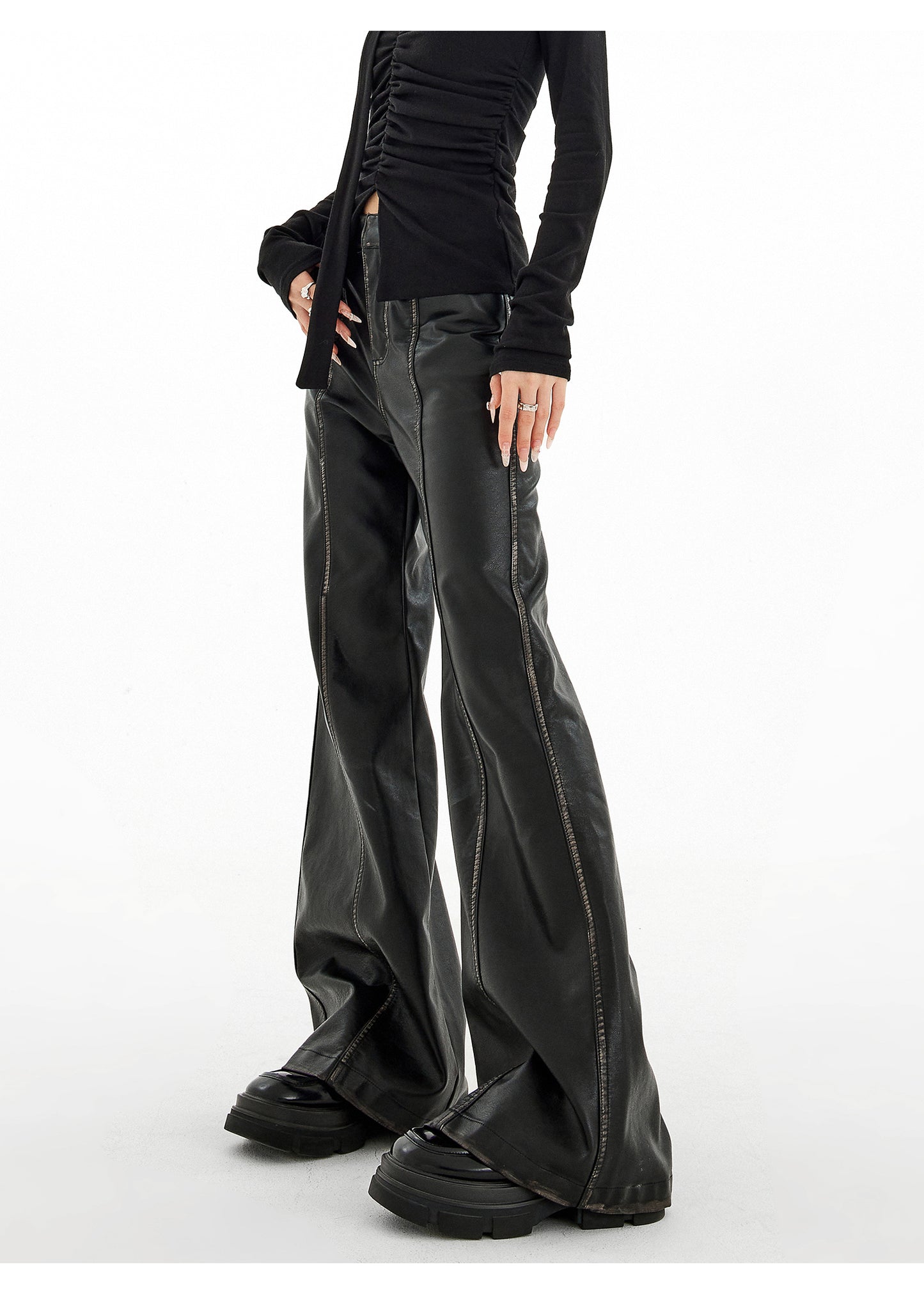 【24s February.】Super Cool Motorcycle Style Leather Pants