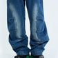 【23s September.】Curved Irregular Wide Leg Jeans