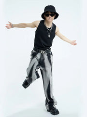 【23s September.】Relaxed tie-dye straight-leg jeans ArtsKoreanMan