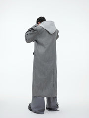【24s Nov.】Niche Silhouette Hooded Wool Coat ArtsKoreanMan