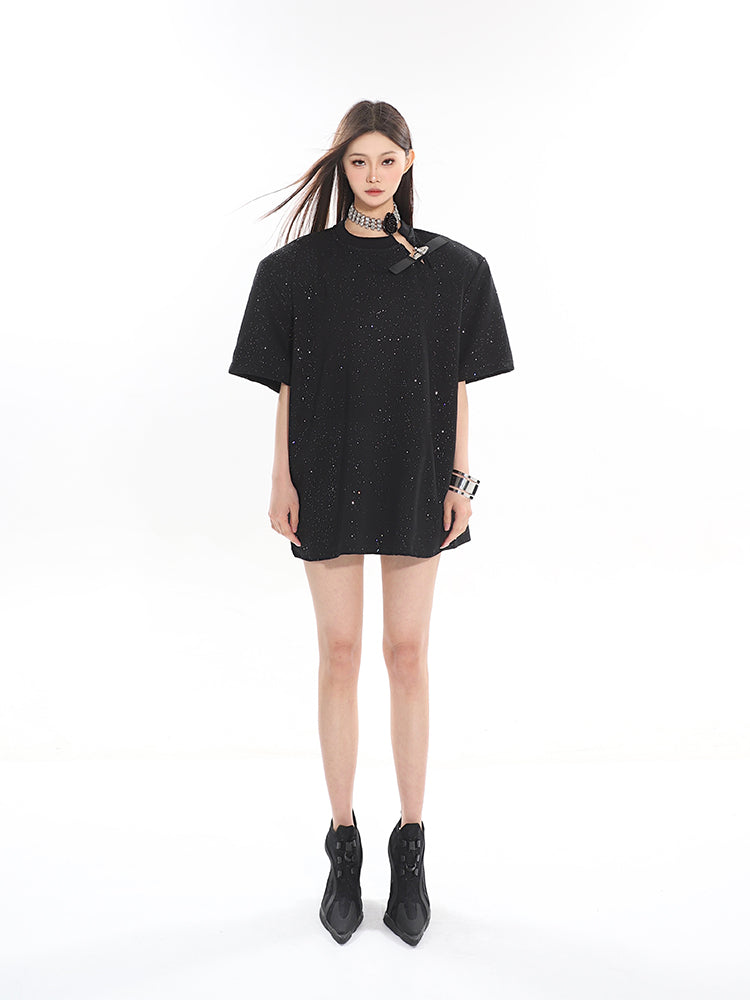 【24s April.】High-end Starry Round Neck T-shirt ArtsKoreanMan