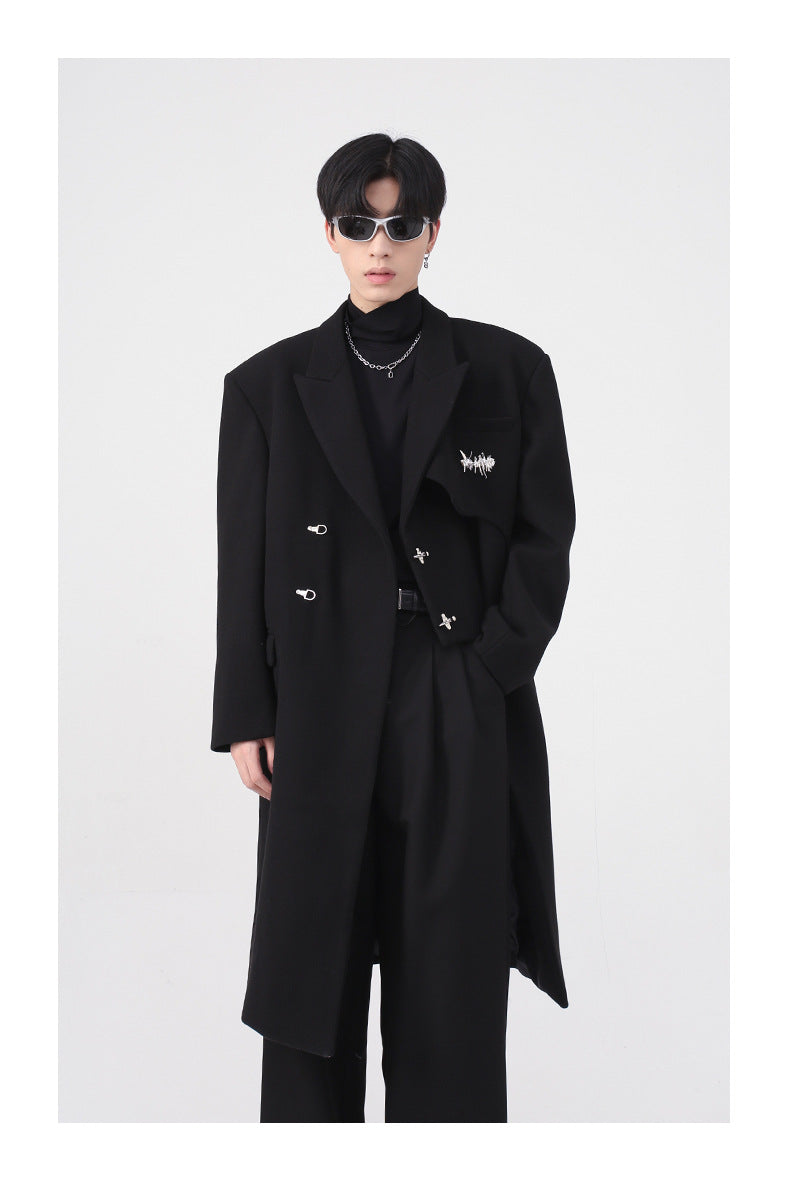 【24s Dec.】Thick Metal Button Mid-length Coat ArtsKoreanMan