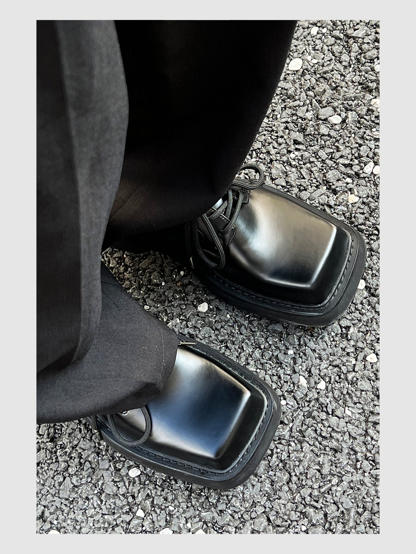 Square Toe Platform Commuter Shoes