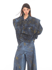 【24s Oct.】Denim Gold Gradient Jacket ArtsKoreanMan