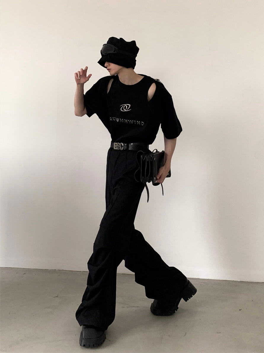 【24s July.】Hollow Deconstructed Design T-shirt ArtsKoreanMan