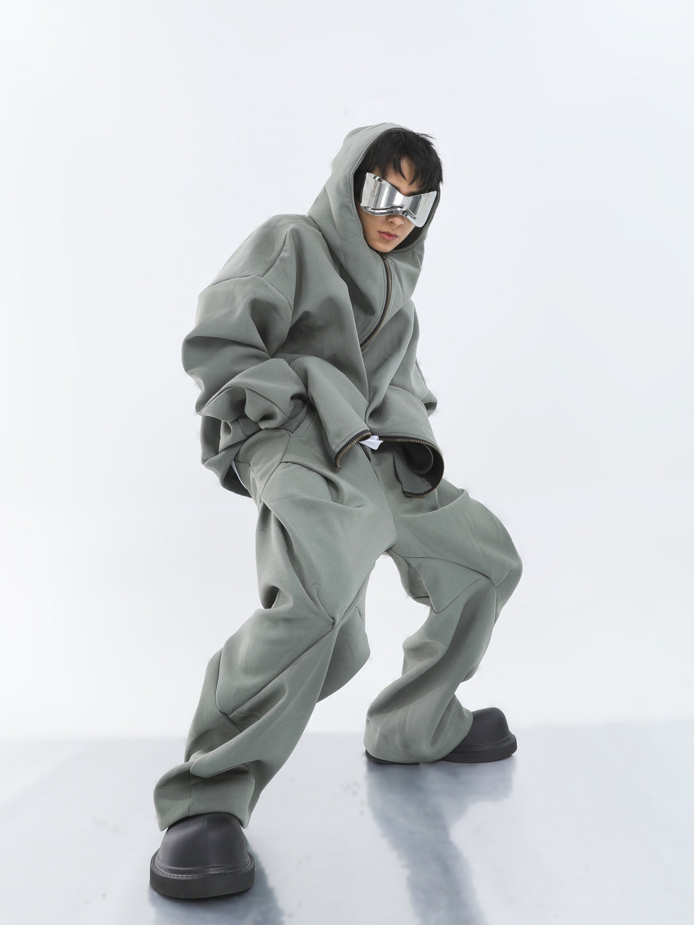 【23s September.】Double-zip Hooded Sweatshirt Set ArtsKoreanMan