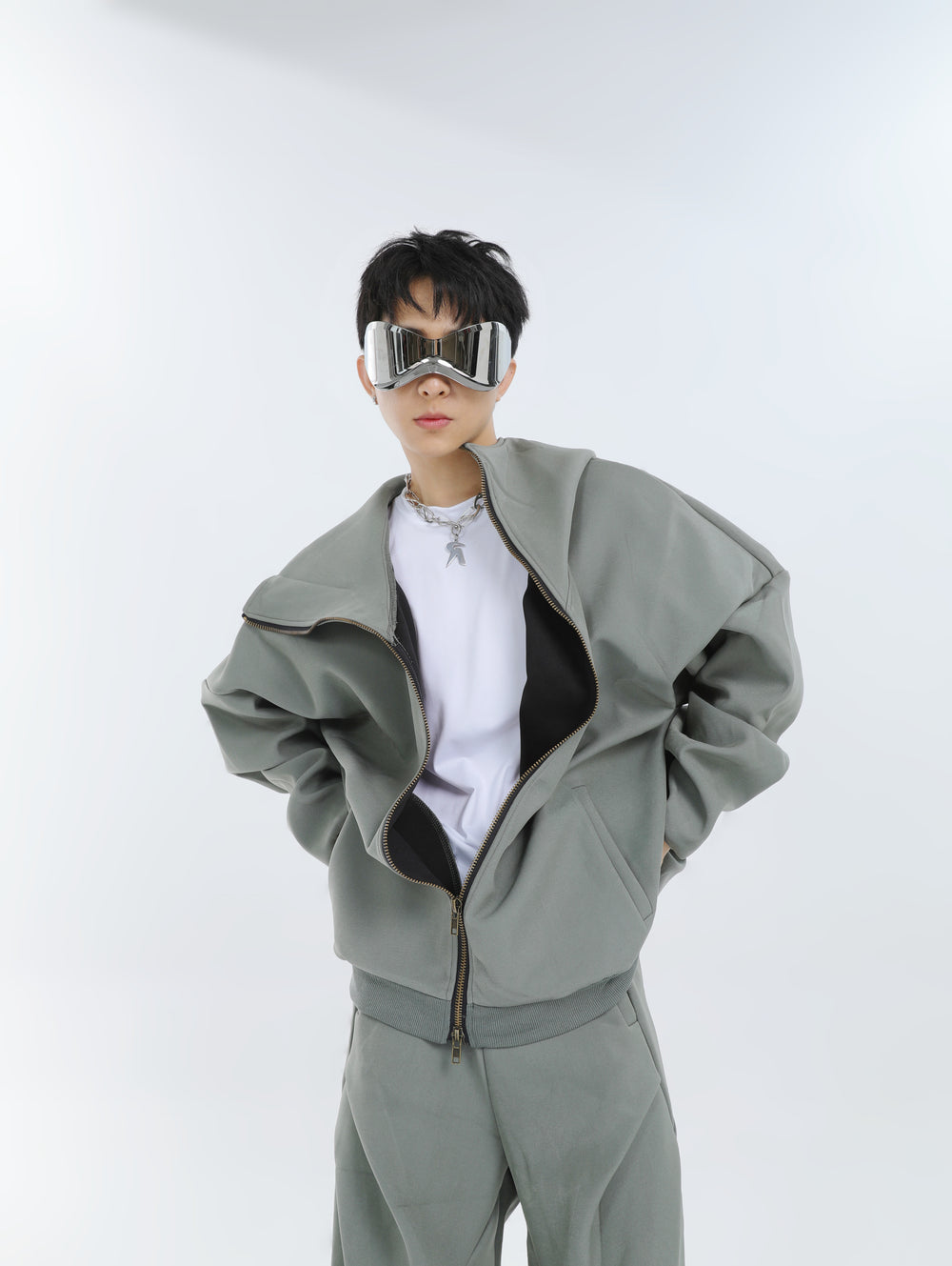 【23s September.】Double-zip Hooded Sweatshirt Set ArtsKoreanMan