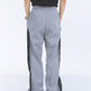 【23s September.】Striped Patchwork Waffle Sweatshirt Wide-Leg Pants Suit -M