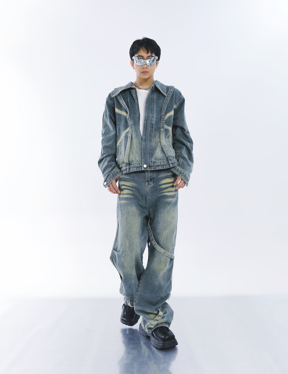 【23s September.】Vintage washed denim suit ArtsKoreanMan