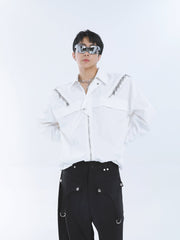 【23s September.】Shoulder Metal Double Zpper Design Shirt + Pants -M/L ArtsKoreanMan