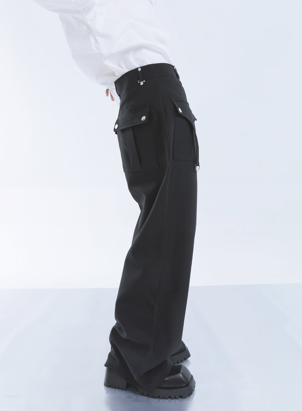 【23s September.】Shoulder Metal Double Zpper Design Shirt + Pants ArtsKoreanMan