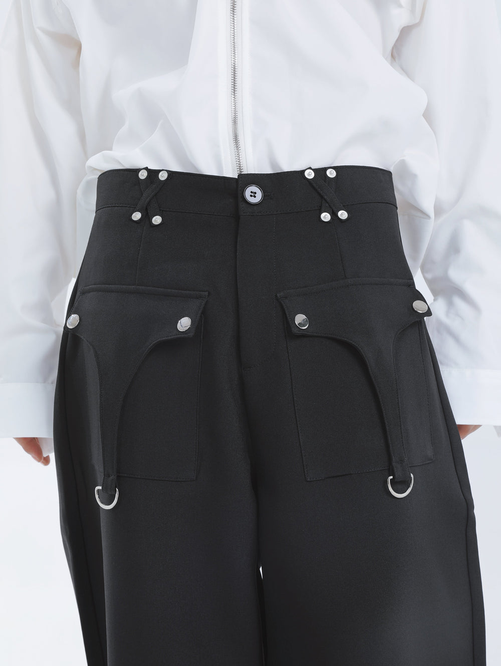 【23s September.】Shoulder Metal Double Zpper Design Shirt + Pants -M/L ArtsKoreanMan