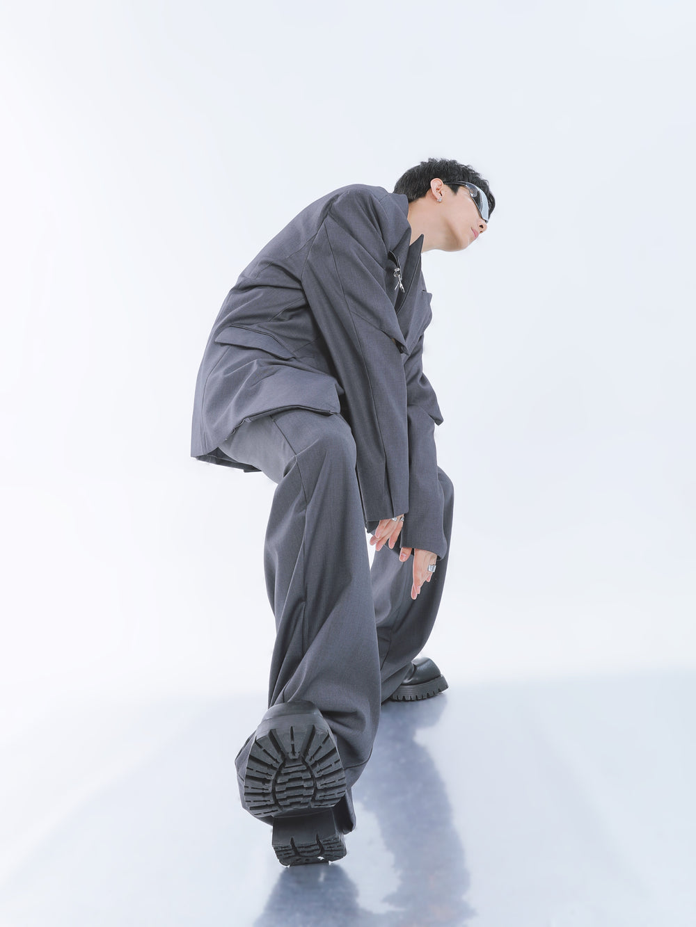 【23s September.】Belt Embellished Casual Suit ArtsKoreanMan