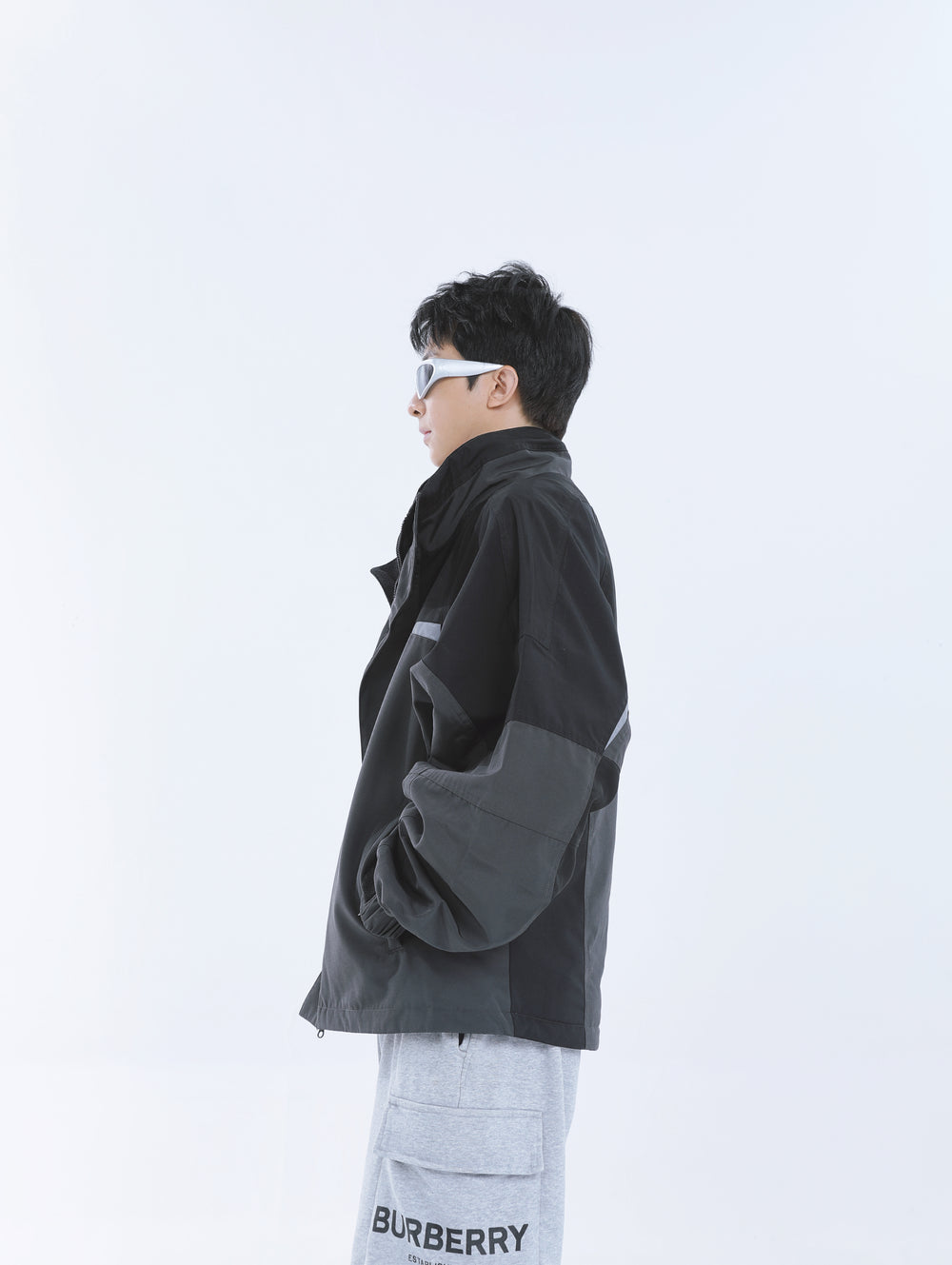 【23s September.】Workwear Retro Patchwork Design Stand Collar Jacket ArtsKoreanMan