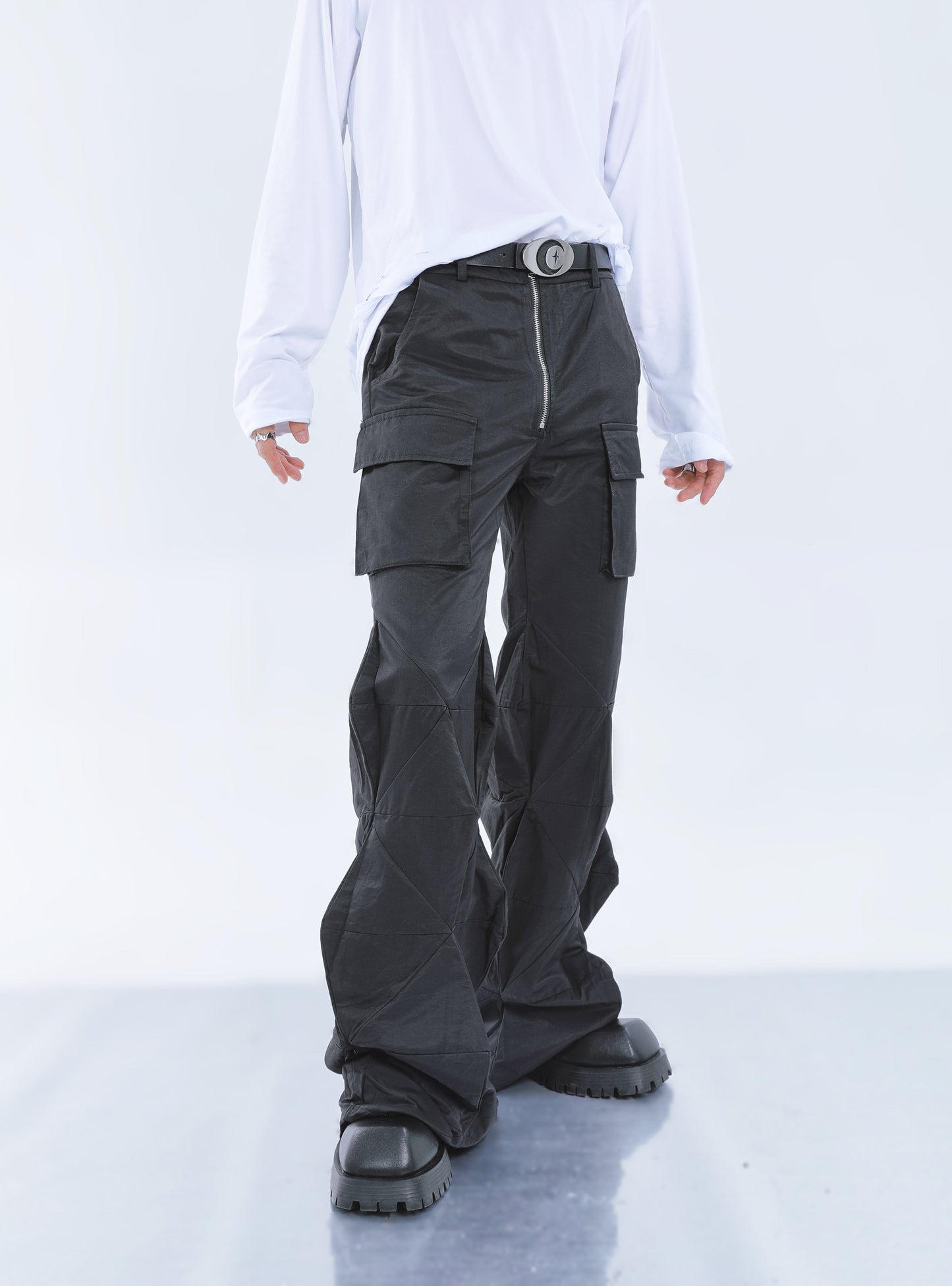 【23s September.】3D Cut Flared Casual Pants -M