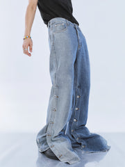 【23s September.】Niche Buttoned Gradient Jeans ArtsKoreanMan