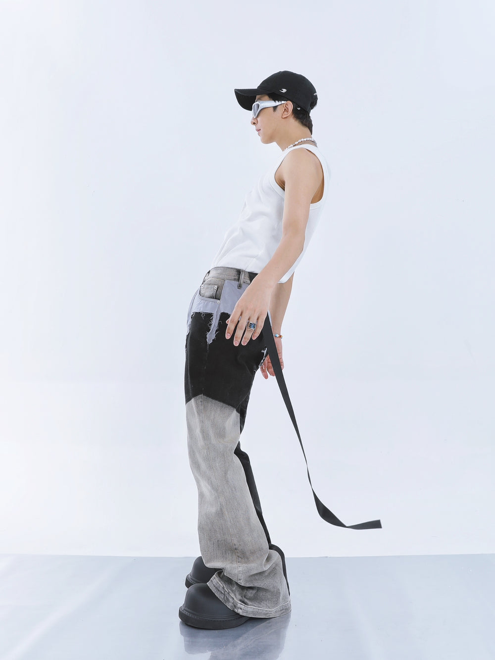 【23s September.】Paneled Coated Bootcut Stacked Jeans ArtsKoreanMan