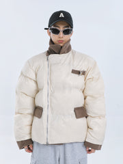 【23s September.】Diagonal Zipper Irregular Cotton Coat ArtsKoreanMan