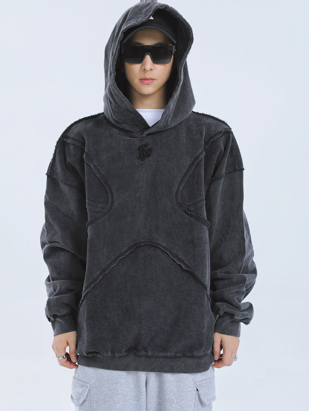 【23s September.】Solid Color High Street Hooded Sweater ArtsKoreanMan