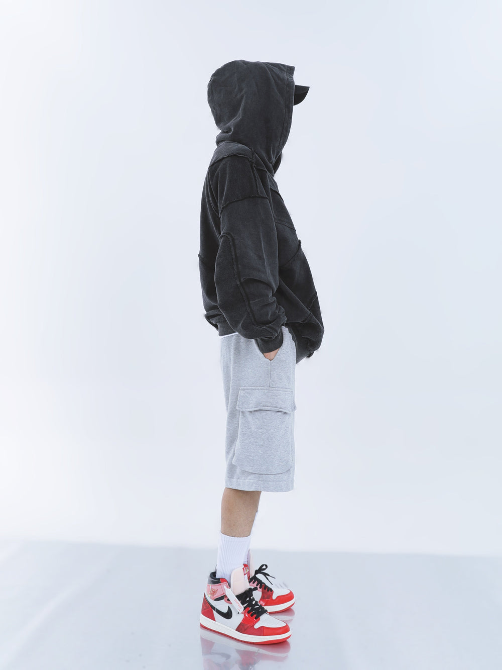 【23s September.】Solid Color High Street Hooded Sweater -L ArtsKoreanMan