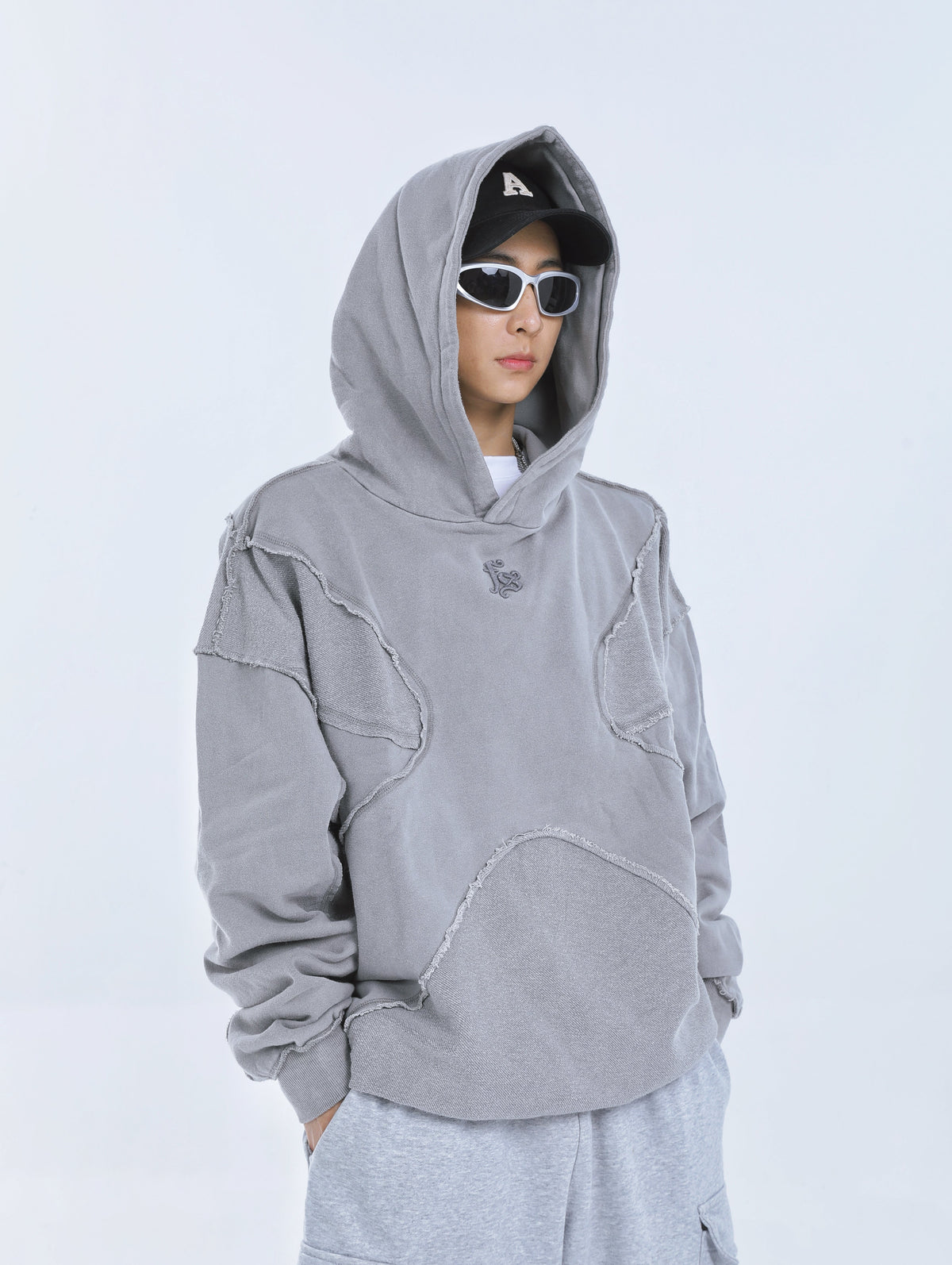 【23s September.】Solid Color High Street Hooded Sweater -L ArtsKoreanMan
