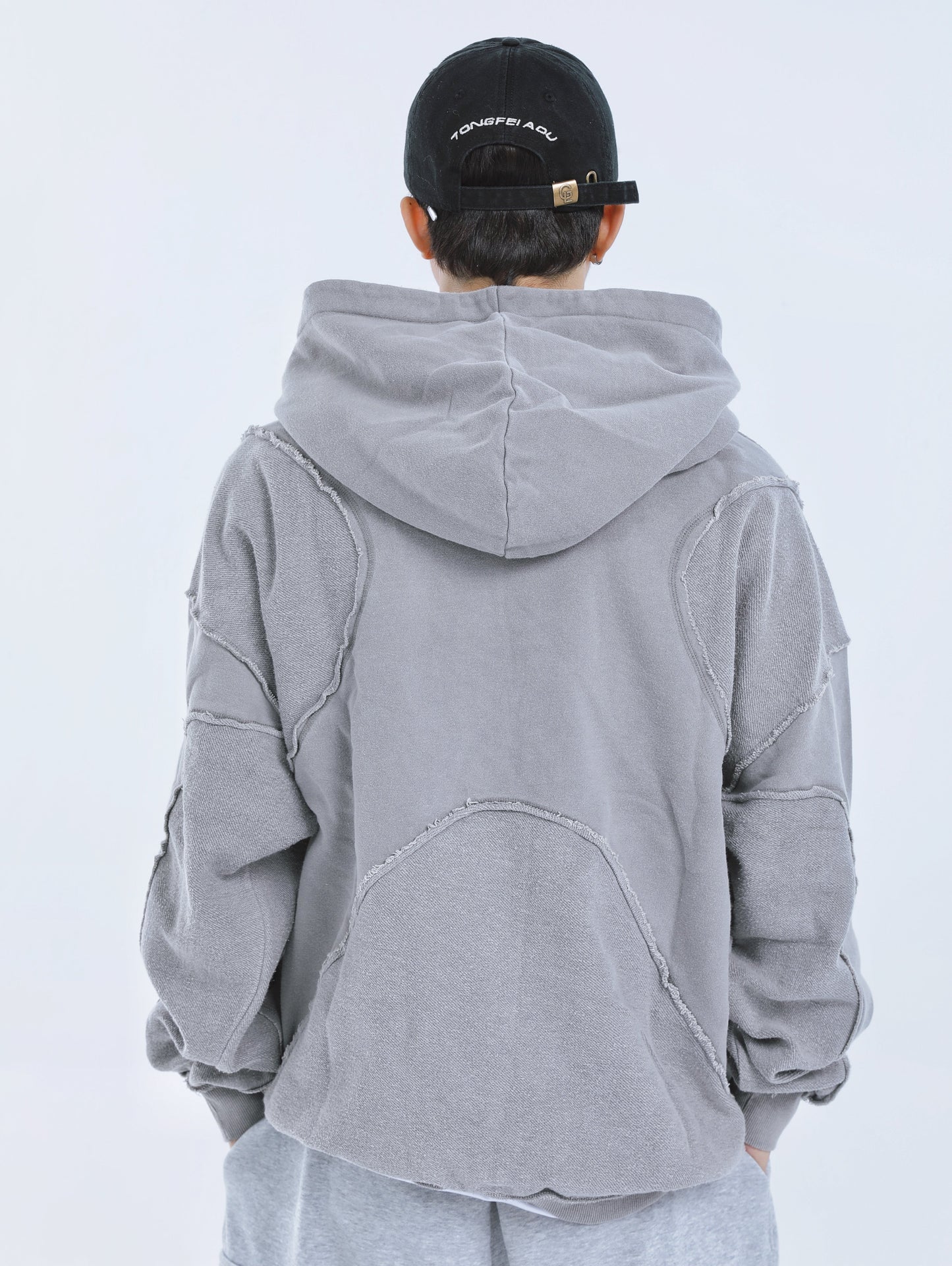 【23s September.】Solid Color High Street Hooded Sweater -L