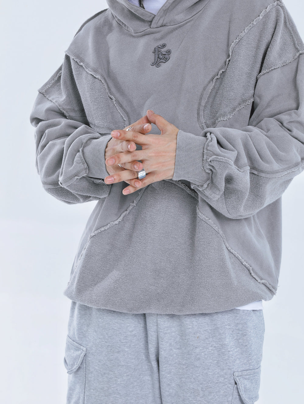 【23s September.】Solid Color High Street Hooded Sweater -L ArtsKoreanMan