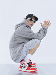 【23s September.】Solid Color High Street Hooded Sweater -L ArtsKoreanMan