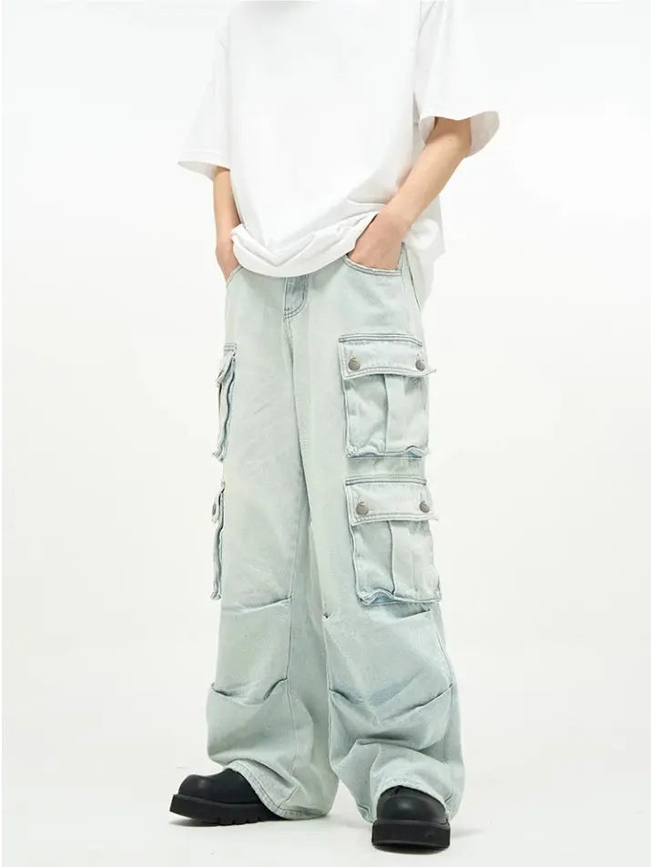 【23s September.】Oversized Mid-rise Jeans ArtsKoreanMan