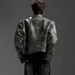 【24s Nov.】High-end Short Padded Shoulder PU Leather Jacket