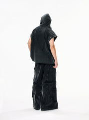 High Street Zipper Detachable Ribbon Jeans
