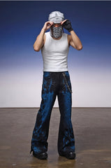 【25s Jul.】Flame Gradient Straight Jeans