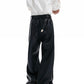 【25s Aug.】Vintage Metal Zipper Shiny Leather Pants