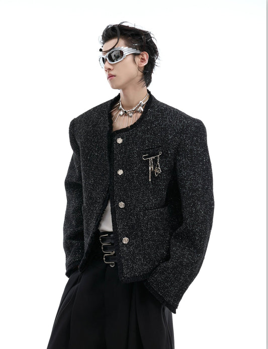 【24s Sep.】Chanel Style Shiny Texture Light Luxury Jacket