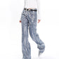 【24s March.】Coated Glossy Line Jeans