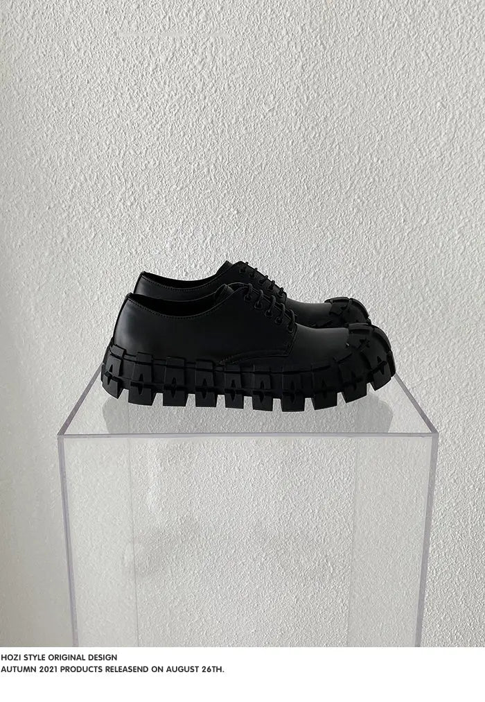 【New】Toothed Leather Shoes ArtsKoreanMan