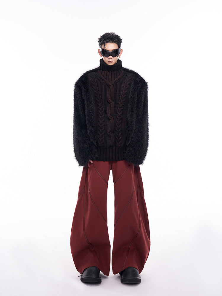 【24s Dec.】Fur Collar Knit Sweater ArtsKoreanMan
