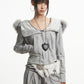 Versatile Irregular Chain Furry Belt