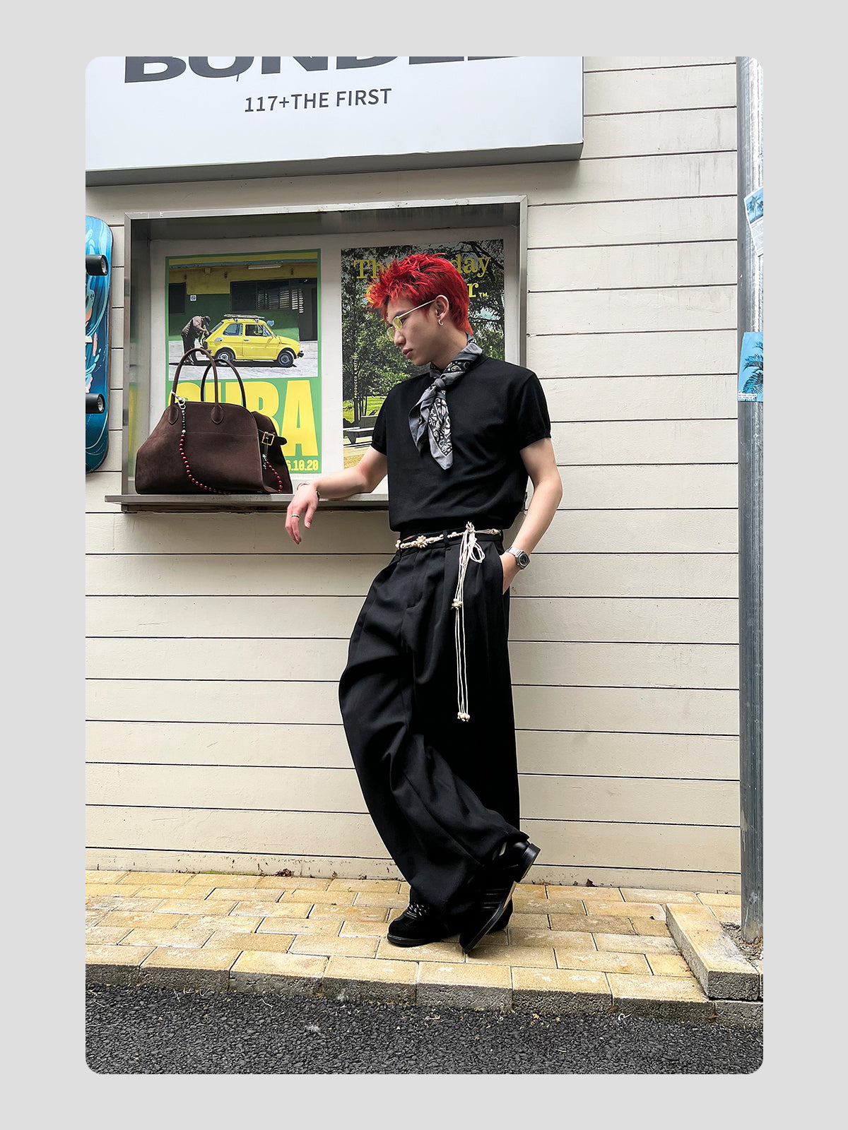 Simple Black And White Leather Dexter Shoes