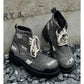 Denim canvas thick-soled Martin boots