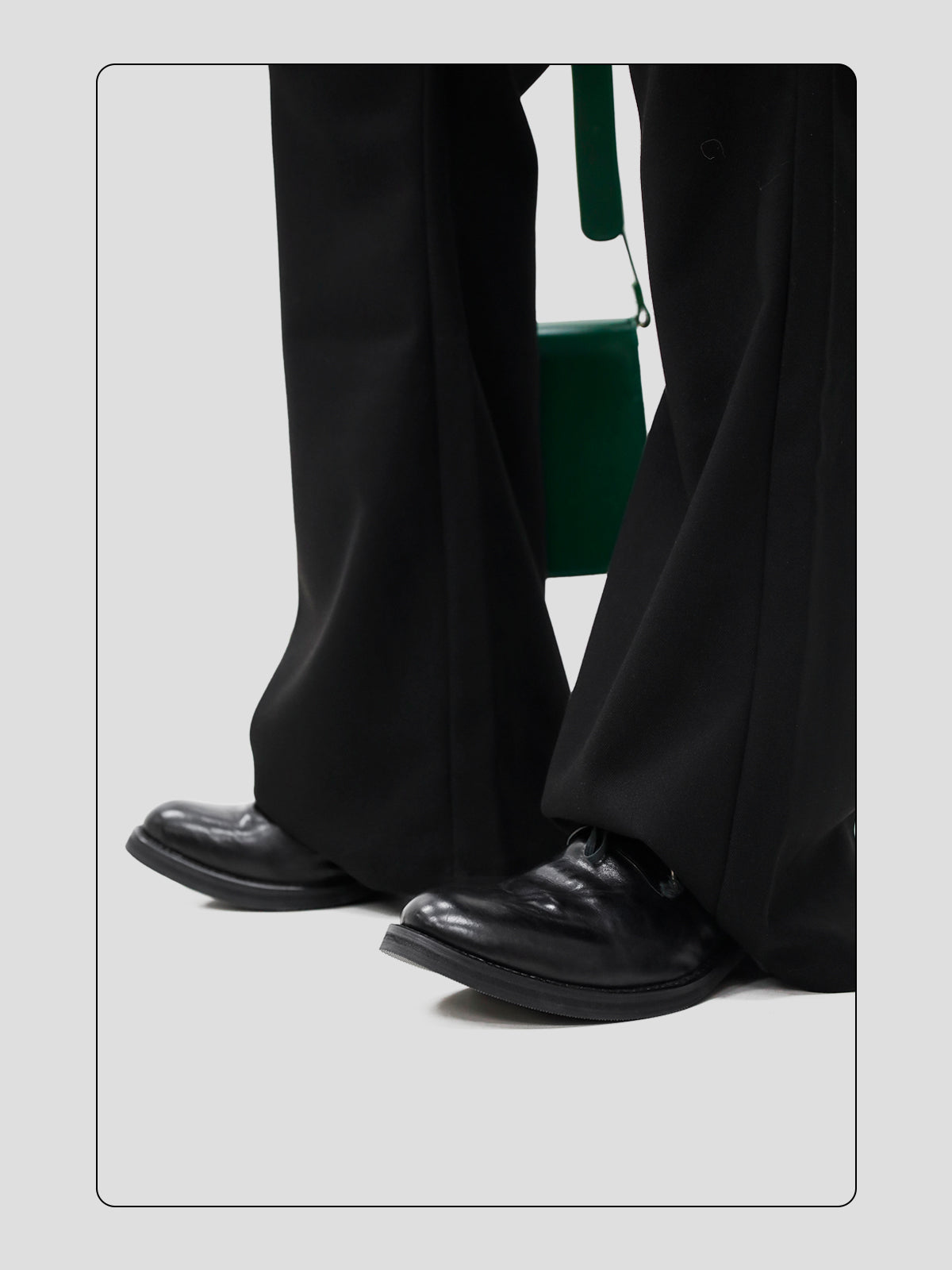 Wrinkled Top-grain Cowhide Pointed-toe Leather Shoes