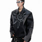 【25s Aug.】Totem Studded Deconstructed Pony Hair Jacket
